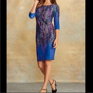 Chetta B | Multi polka dot shift dress